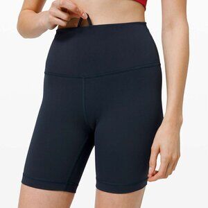Lululemon Wunder Train High-Rise Short 6" - 2 True Navy